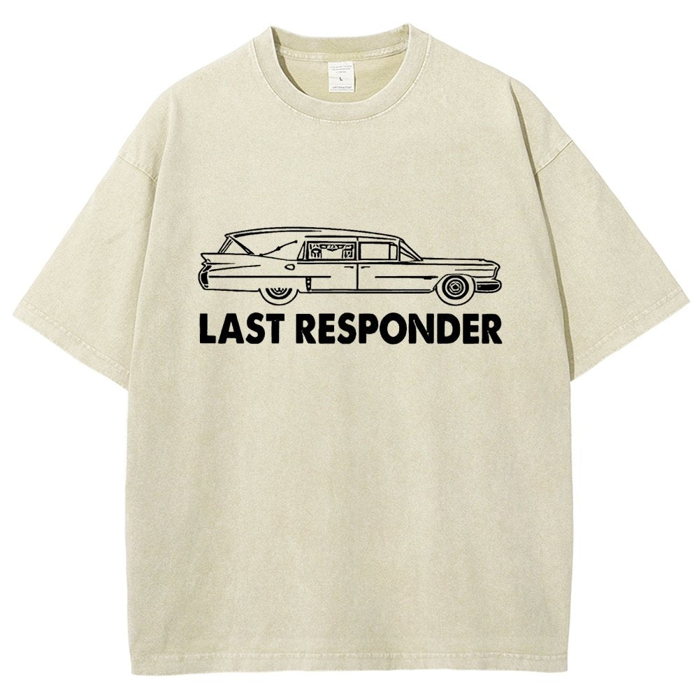 Last Responder Vintage Distressed T-shirt