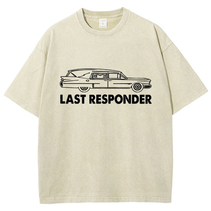 Last Responder Vintage Distressed T-shirt