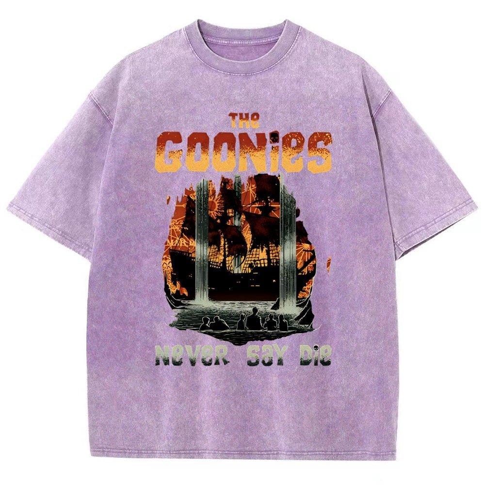 Never Say Die Vintage Distressed T-shirt