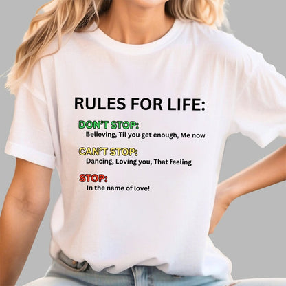 Rules For Life Unisex Geek T-Shirt