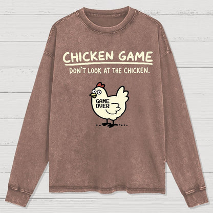 Chicken Game Washed Long Sleeve Tee