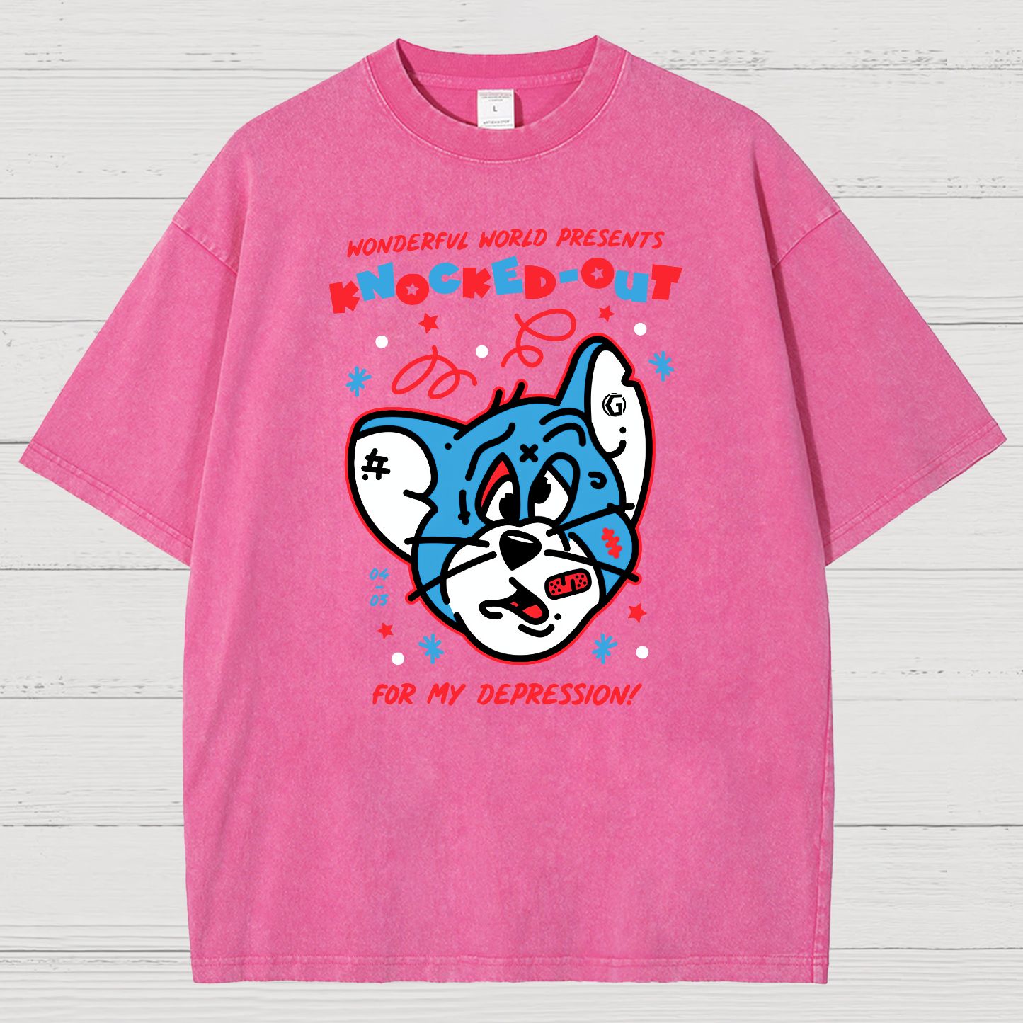 Knocked-Out! Vintage Distressed T-shirt
