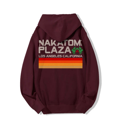 Retro Plaza Printed Back Unisex Cotton Hoodie