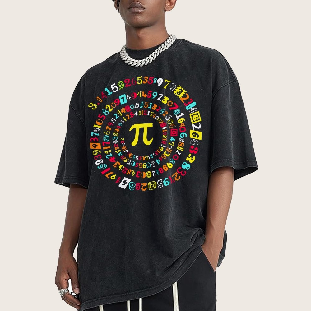 Happy Pi Day Vintage Distressed T-shirt