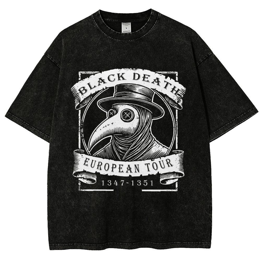 Black Death Tour Vintage Distressed T-shirt