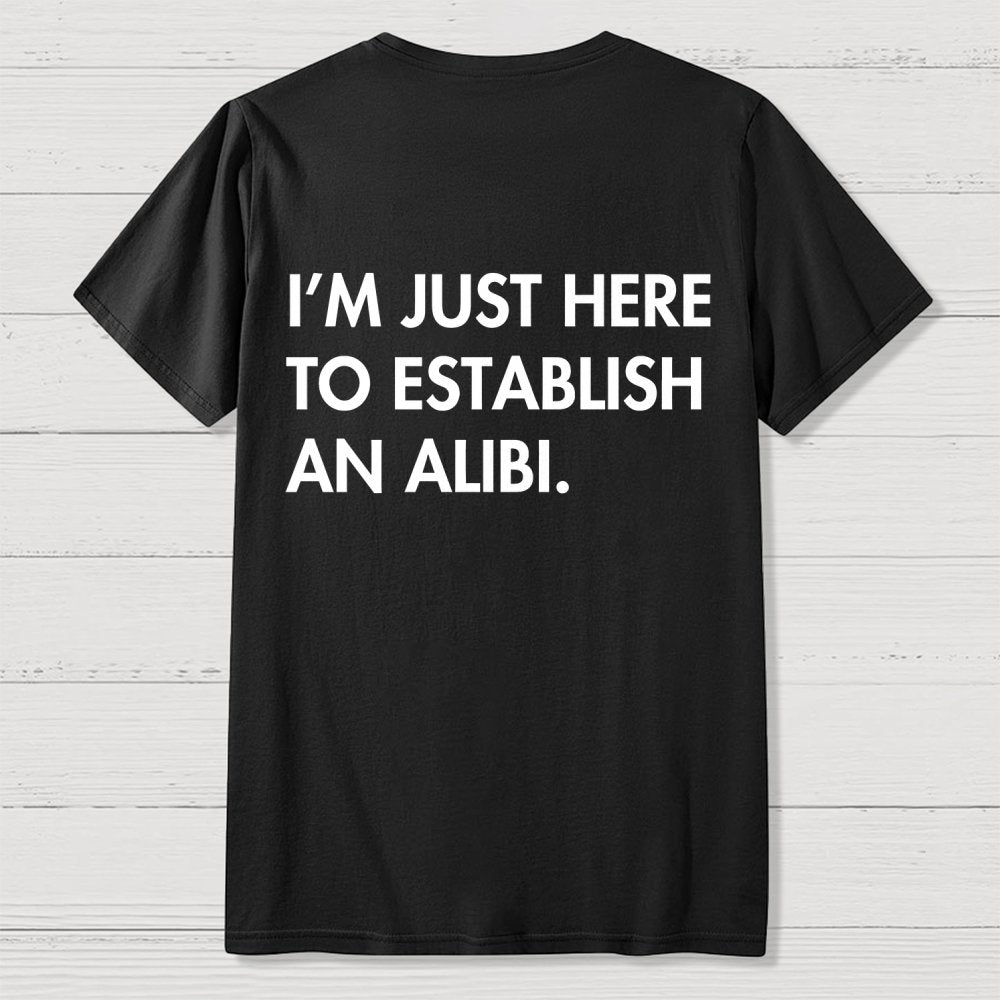 Alibi  Back Printing Geek T-Shirt