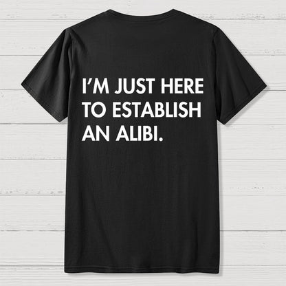 Alibi  Back Printing Geek T-Shirt