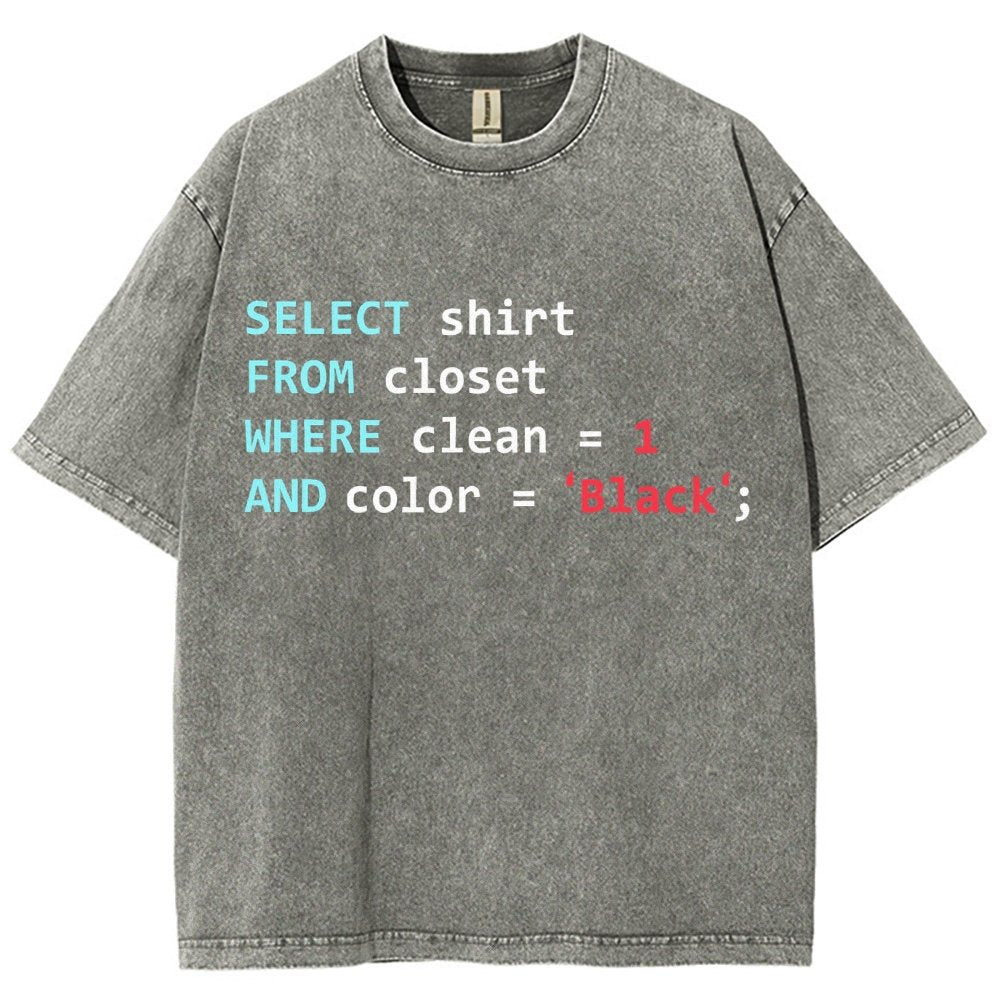 Programmer Database Vintage Distressed T-shirt