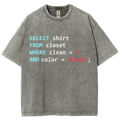 Programmer Database Vintage Distressed T-shirt