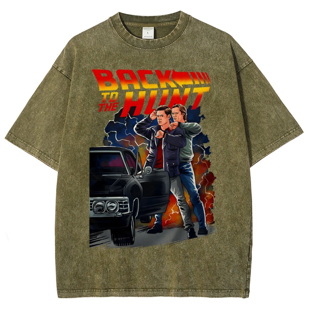 Back To The Hunt Vintage Distressed T-shirt