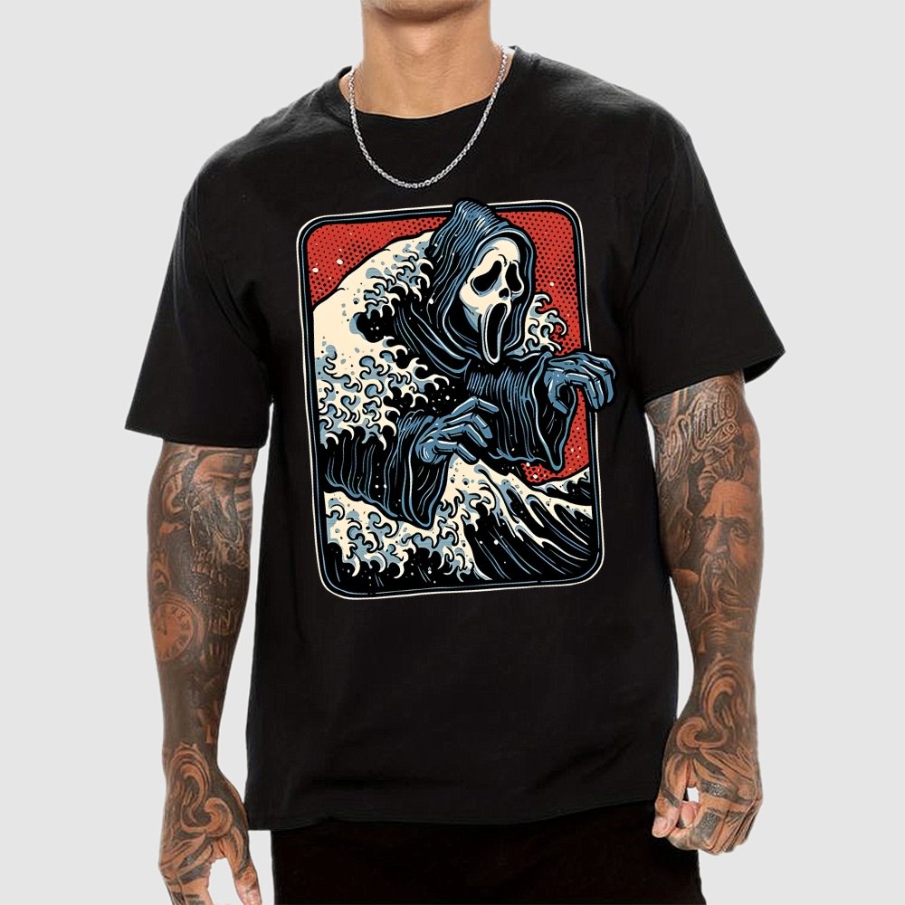 Ghost Wave Unisex Geek T-Shirt