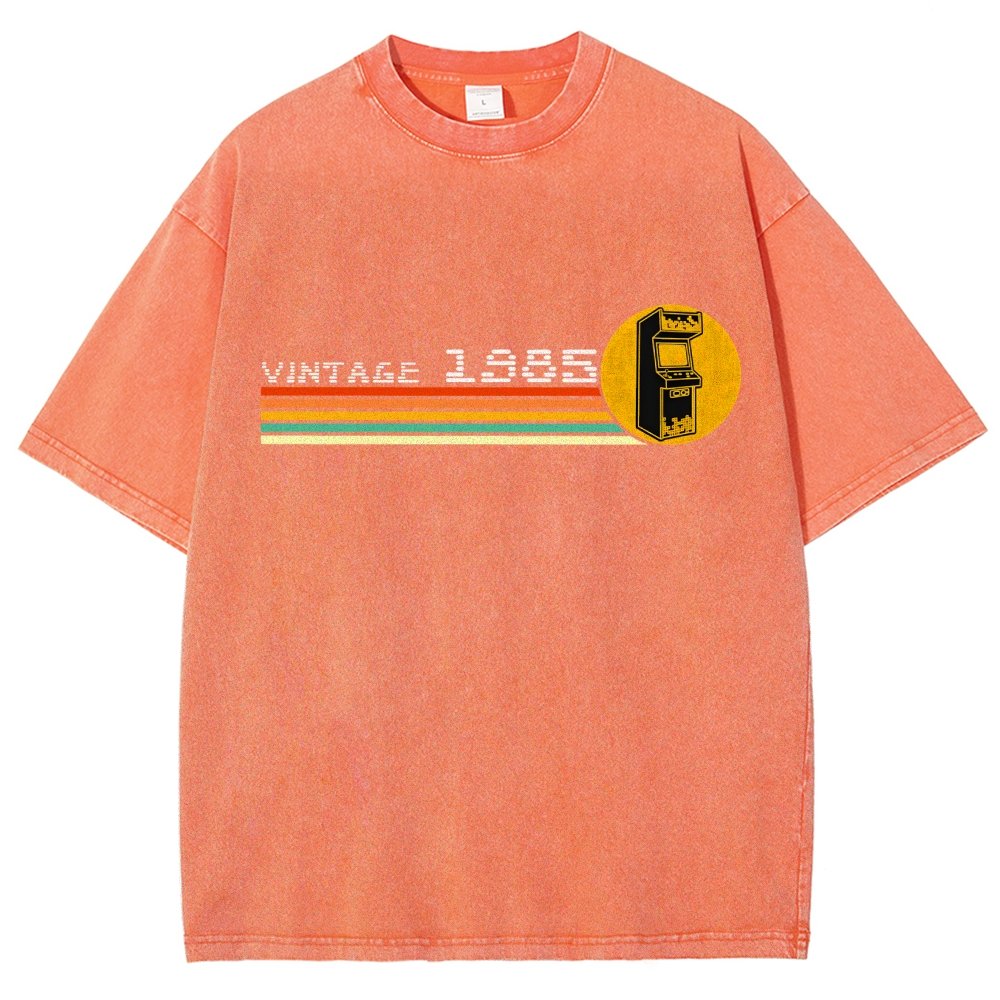 1985 Video Game Vintage Retro Arcade Classically Trained 80s Vintage Distressed T-shirt