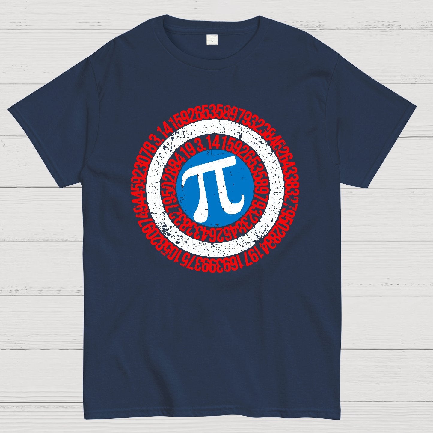 Pi Day Hero Shield Geek T-Shirt