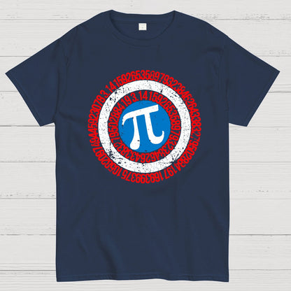 Pi Day Hero Shield Geek T-Shirt