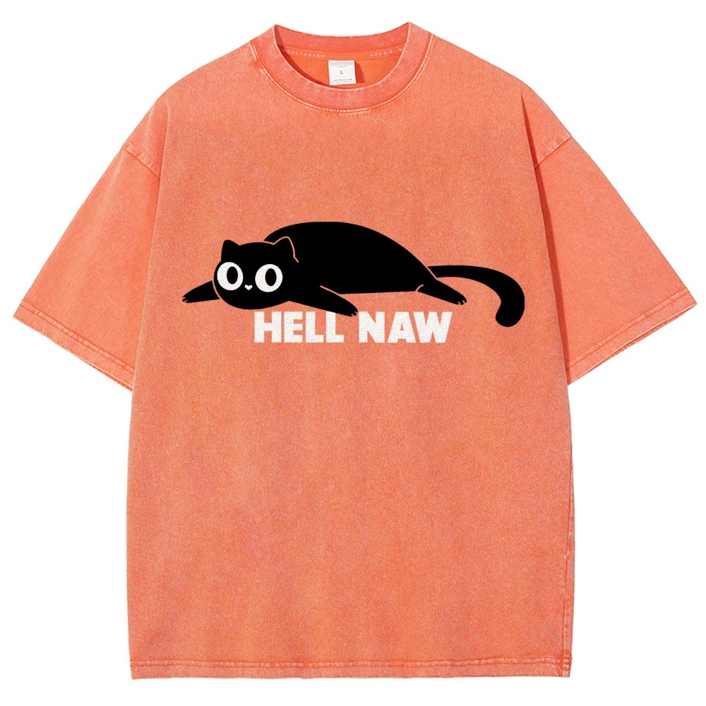 Hell Naw Vintage Distressed T-shirt