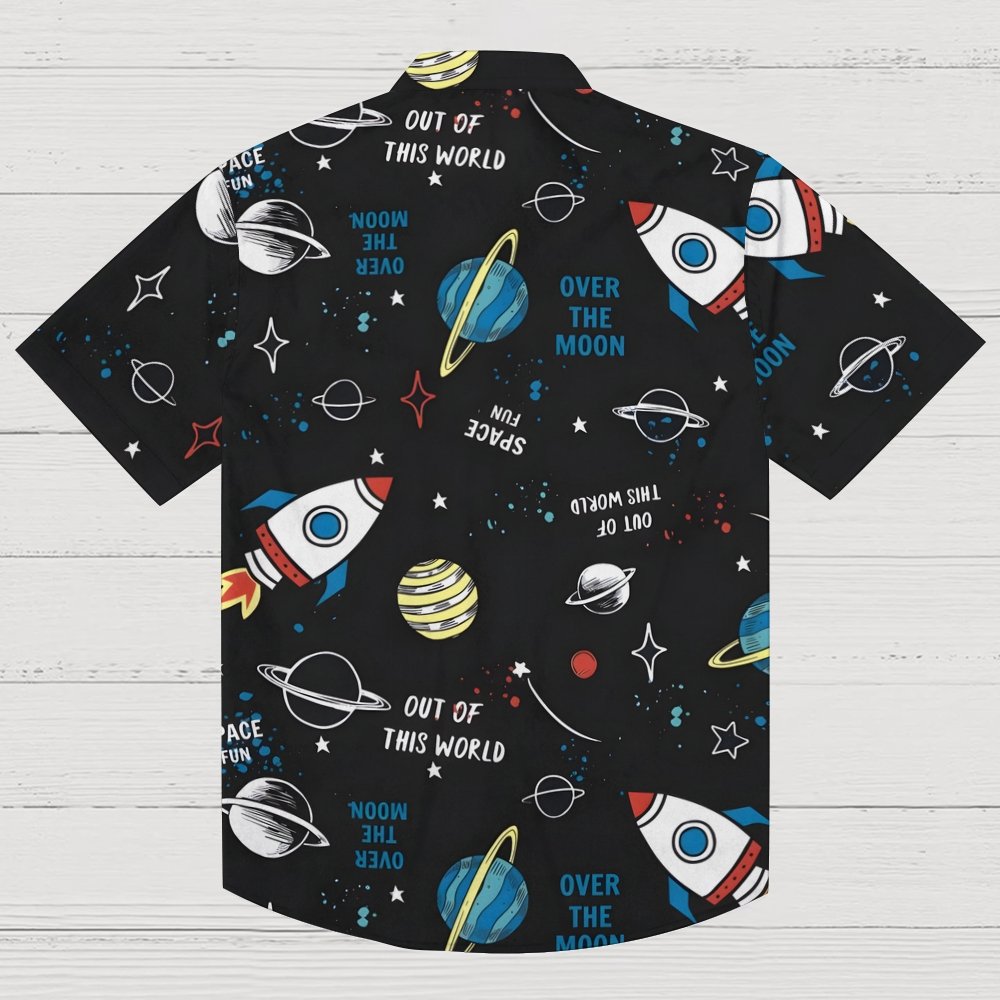 Starry Sky Planet Series Geek Hawaiian Shirt