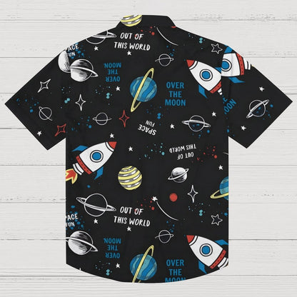 Starry Sky Planet Series Geek Hawaiian Shirt