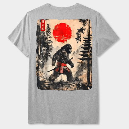 Funny Samurai Ukiyo-e Vintage Graphic Geek T-Shirt