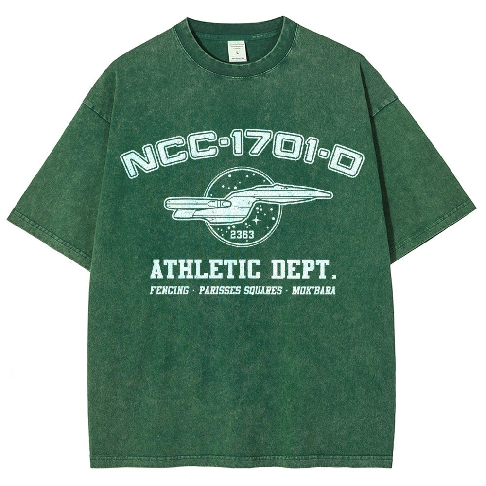 Space Athletic A New Generations Vintage Distressed T-shirt