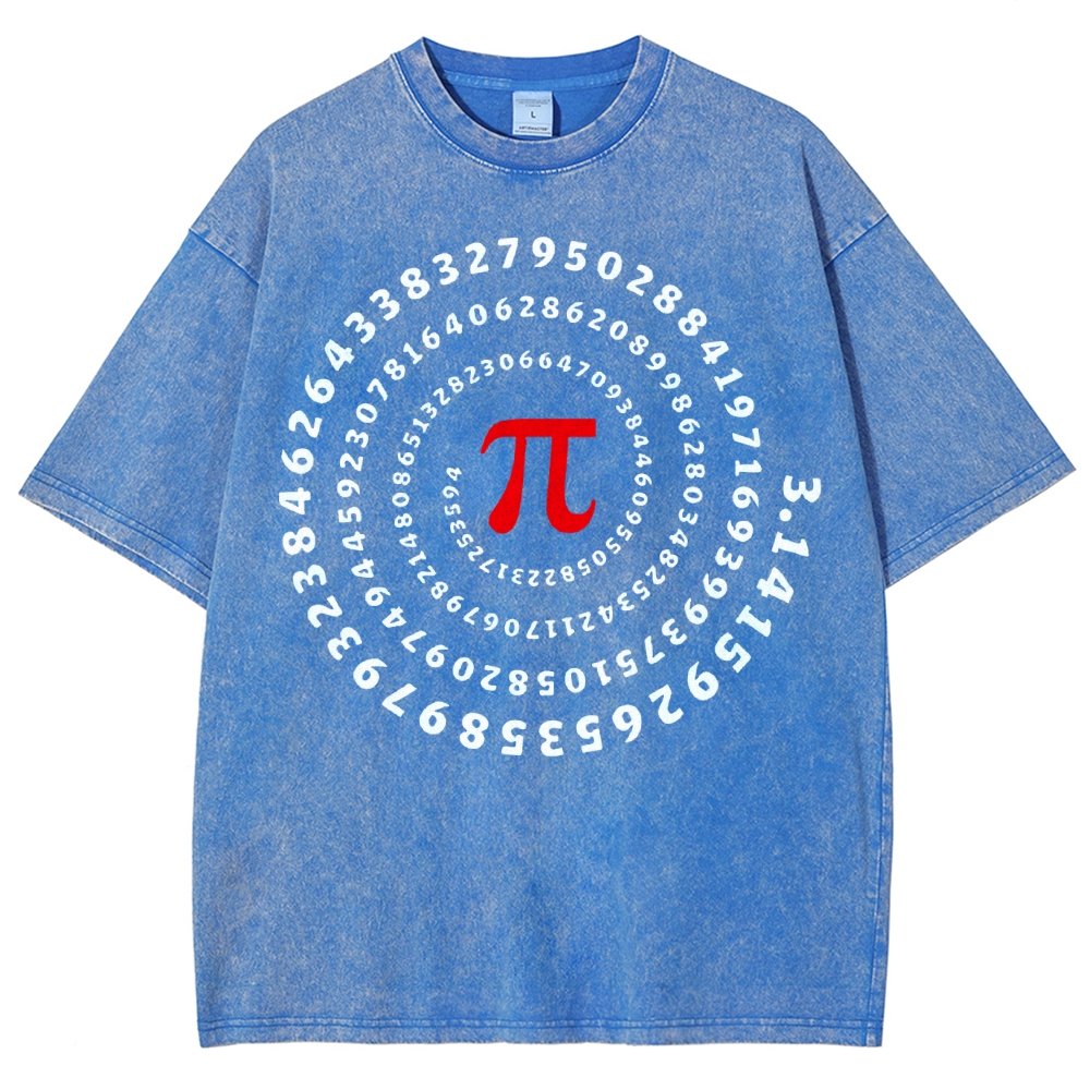 Pi Science Number Sequence Vintage Distressed T-shirt