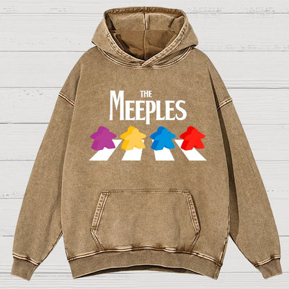 Board Gamer The Meeples, Fun Vintage Distressed Hoodie