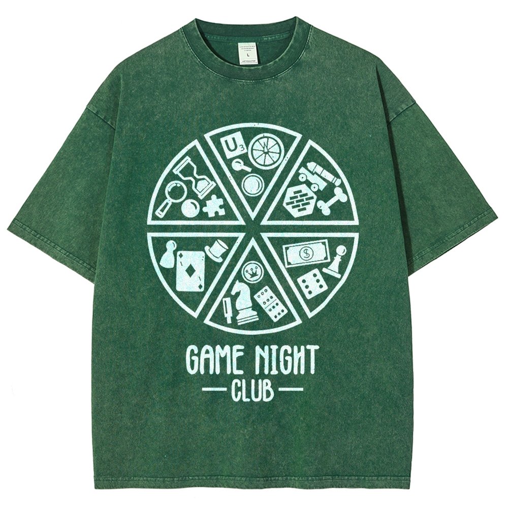 Game Night Club Vintage Distressed T-shirt