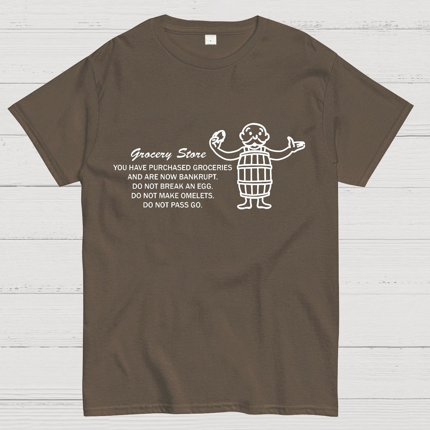 Chance on Eggs Pass Go Geek T-Shirt