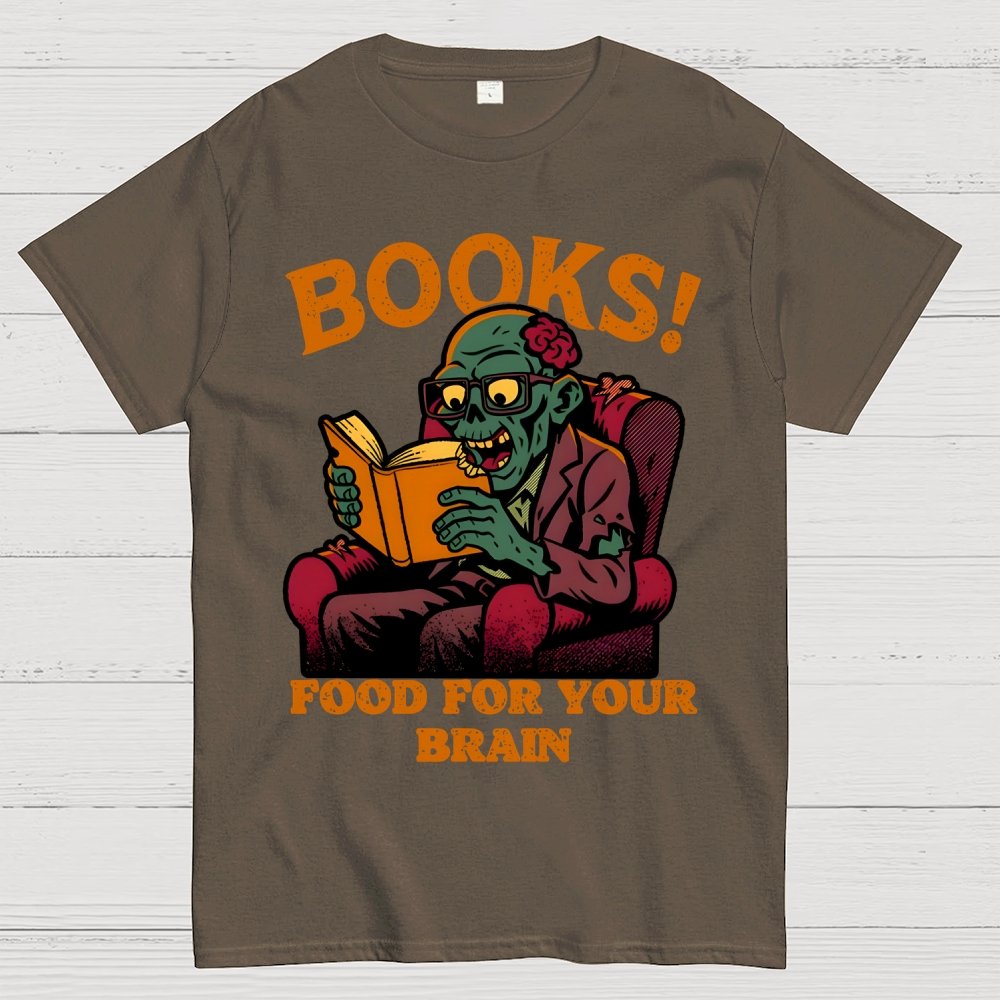Books! Food For Your Brain Geek T-Shirt
