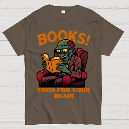 Books! Food For Your Brain Geek T-Shirt