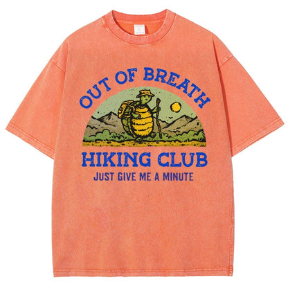 Out Of Breath Hiking Club Vintage Distressed T-shirt