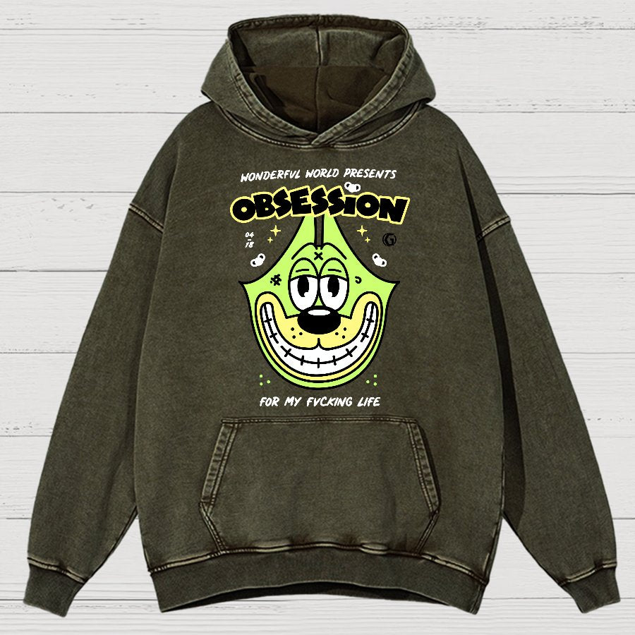 Obsession! Sarcasm Vintage Distressed Hoodie