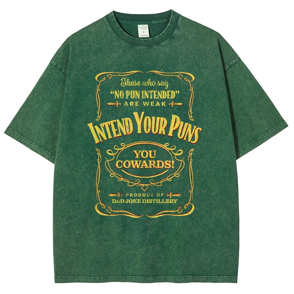 Intend Your Puns! Remix Vintage Distressed T-shirt