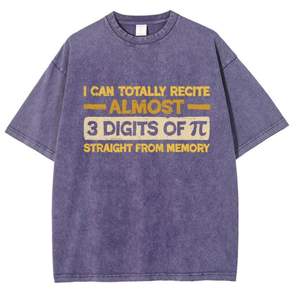 3 Digits Of Pi Vintage Distressed T-shirt