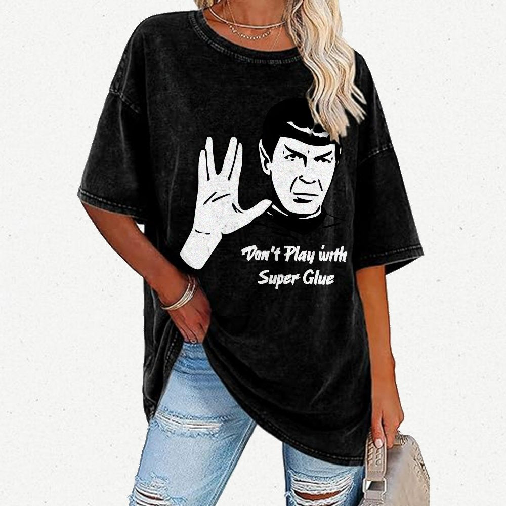 Don't Play With Superglue  Vintage Distressed T-shirt