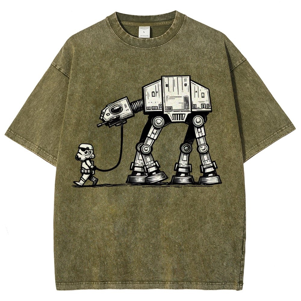 Empire Robot Dog - Galactic Skirmishes Vintage Distressed T-shirt