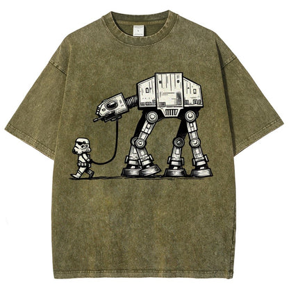 Empire Robot Dog - Galactic Skirmishes Vintage Distressed T-shirt
