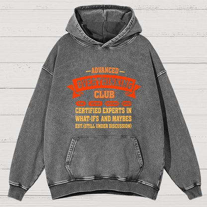 Overthinking Mode ON! Vintage Distressed Hoodie