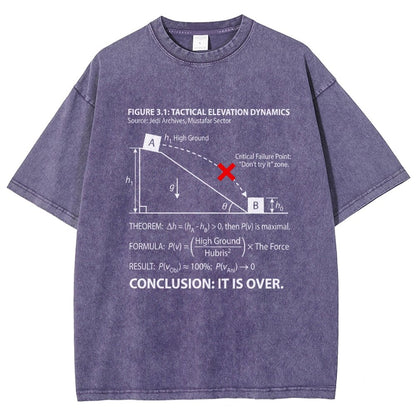It Is Over Art Print Vintage Distressed T-shirt
