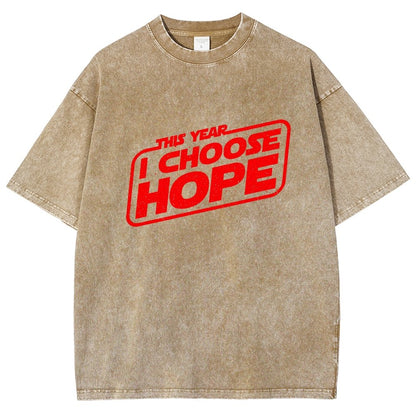 I Choose Hope Vintage Distressed T-shirt