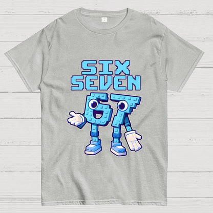 Six Seven Ice Cream Drip 67 Meme Gen Alpha Slang Geek T-Shirt