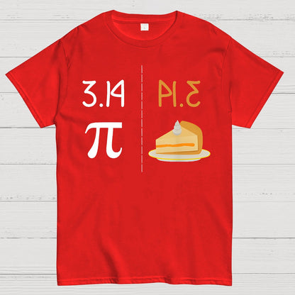 Funny PI Mirror Image Of 3.14 Is PIE Geek T-Shirt