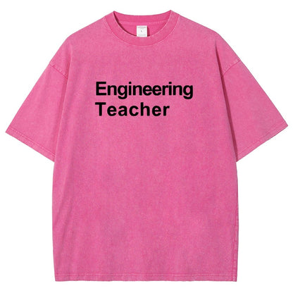 Engineering Teacher Unisex Washed T-Shirt