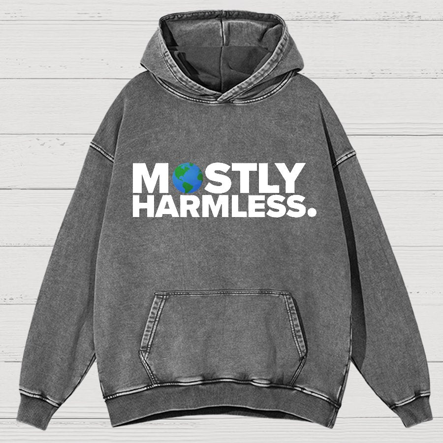 Mostly Harmless Vintage Distressed Hoodie