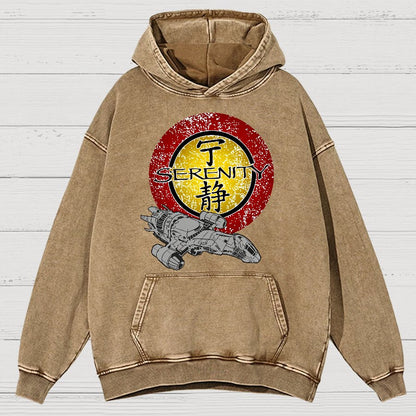 Firefly Starship Vintage Distressed Hoodie