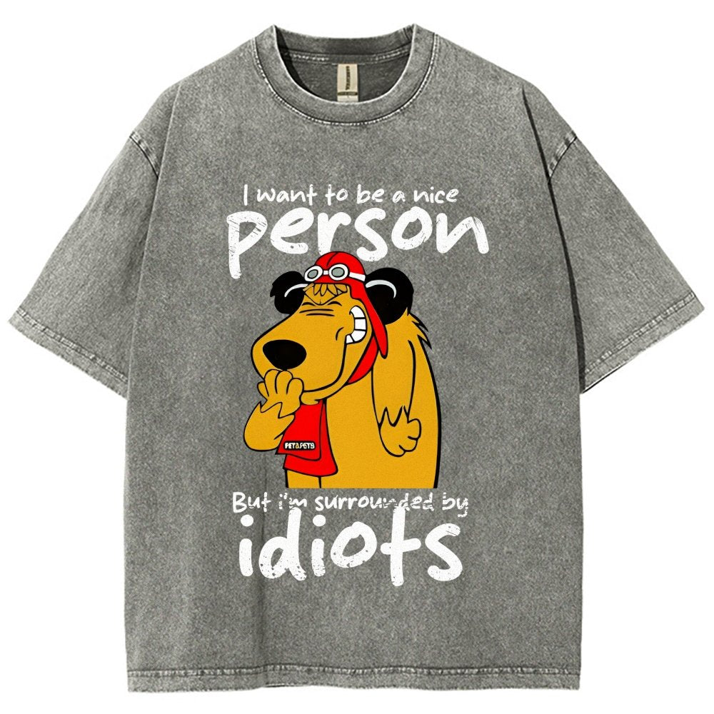 Sourronded by idiots Vintage Distressed T-shirt
