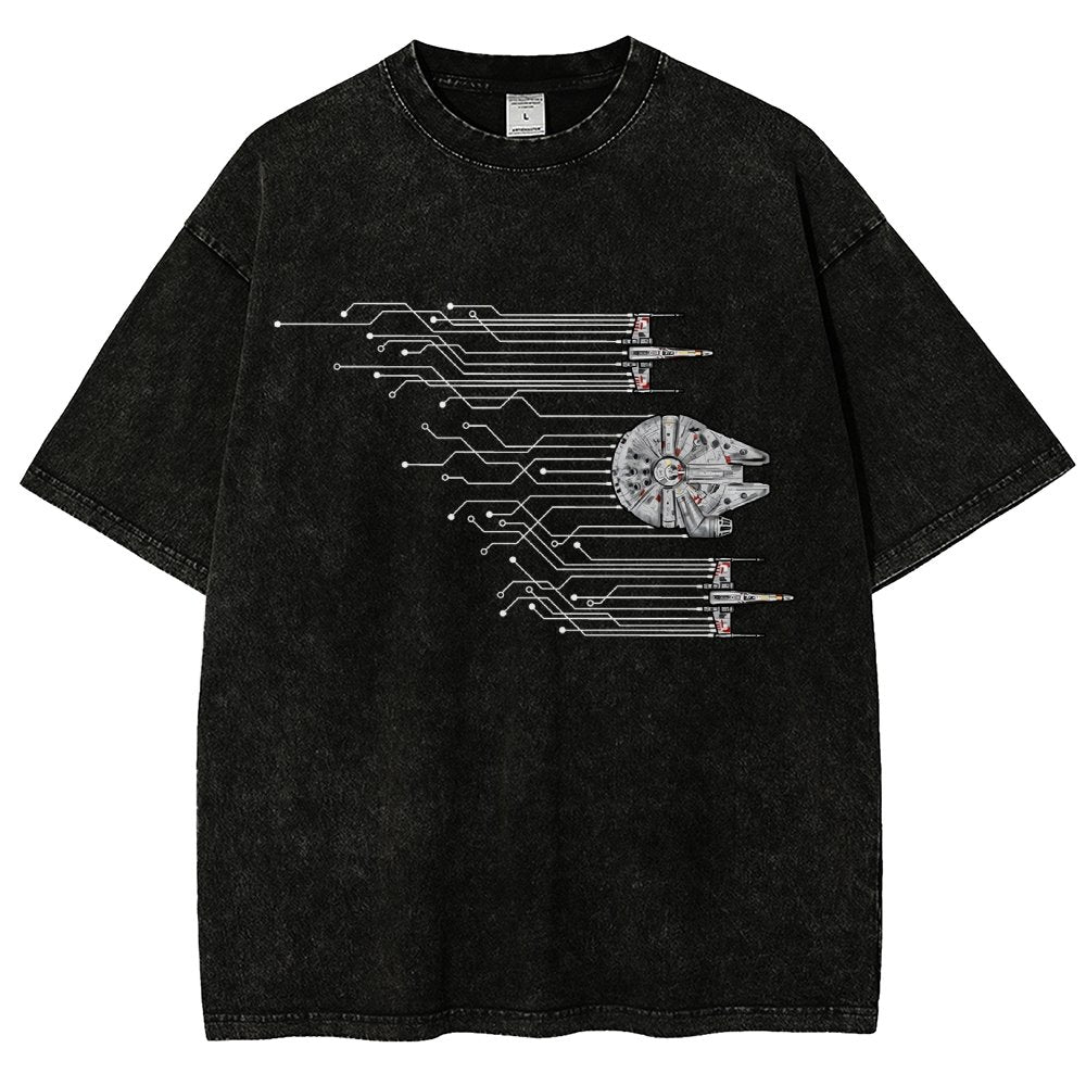 Microships – The Fastest Circuit in the Galaxy Vintage Distressed T-shirt