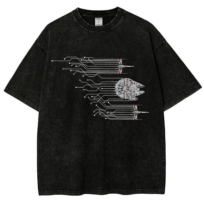 Microships – The Fastest Circuit in the Galaxy Vintage Distressed T-shirt