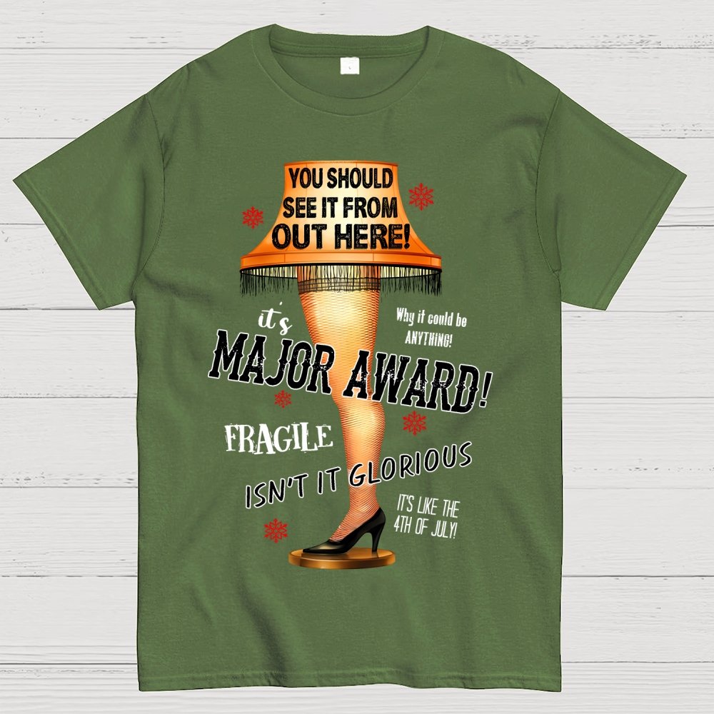 It's a Major Award Leg Lamp Christmas Geek T-Shirt