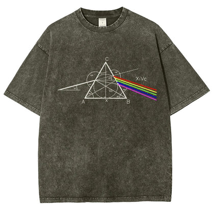 Optical Deconstruction Vintage Distressed T-shirt