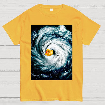 Rubber duck in Hurricane Geek T-Shirt